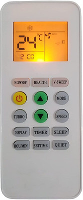 LipiWorld 223 AC Remote with Display Light (Old Remote Exactly Same Remote Will Only Work) Compatible For Mitashi AC Remote Controller(Grey)