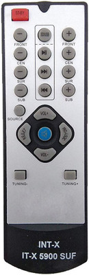 BhalTech IT-X 5900 Home Theater System Remote Control Compatible for  INTEX Remote Controller(Gray)