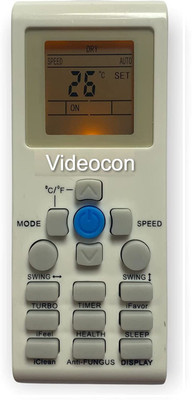 Woniry AC Remote No. 171 (with Backlight), Compatible for Videocon AC Remote Control VIDEOCON Remote Controller(White)