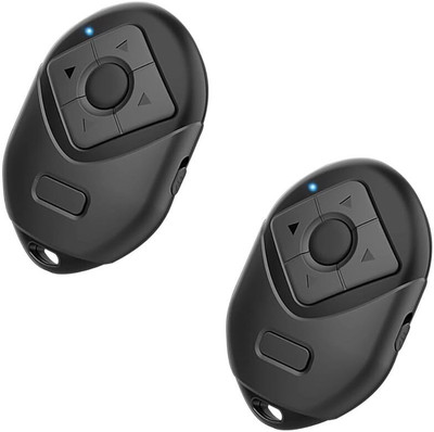 DRUMSTONE 2 Bluetooth Shutter Remote, Scrolling Page Turner - 15 Year Warranty NA Remote Controller(Black)