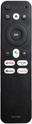 RESORB LED 572 NON VOICE Compatible for Blaupunkt Westinghouse & Thomson Smart TV LED LCD Remote Remote Controller(Black)