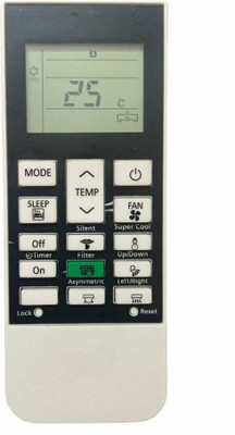 ERNIL 168F AC Remote (With Asymmetric Button) Compatible for Hitachi AC Remote (Your Old Remote Must be Exactly Same) Remote Controller(White)