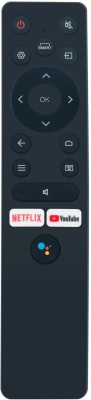 HDF Voice Supported Replacement Remote Control for Micromax Smart TV (S-1466-VOC) with Voice, Google Assistant Supported, Netflix & Youtube Micromax Smart TV Remote Controller(Black)