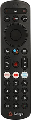 HICLE Compatible with  DTH HD/4K Xstream Set Top Box – Non-Voice,No Setup Needed Airtel Remote Controller(Black)