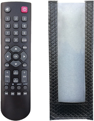 LipiWorld MMX05 LED TV Remote Control ( with Remote Cover ) Compatible for  Micromax Tv Remote Controller(Black)