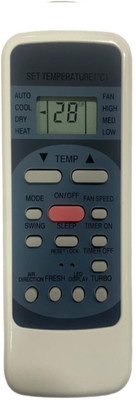 mumax Compatible/Replacement for  AC Remote Control (Model No VDO-78) Videocon Remote Controller(White)