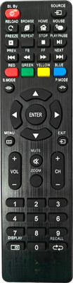 Ehop Compatible remote Control for smart Tv Intex-BROWSER INTEX Remote Controller(Black)