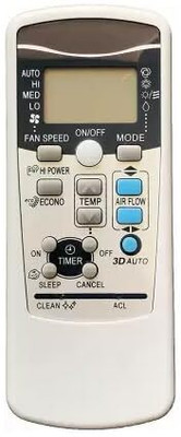 Kritex 25 B AC Remote Compatible for Mitsubishi Remote Control Remote Controller(White)