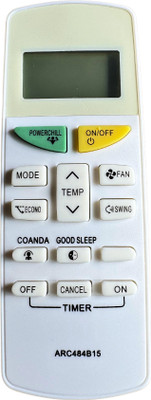MechFox AC Remote Air Conditioner Remote Compatible with Split/Window AC Remote Control |AC-132H| DAIKIN New Model Remote Controller(White)