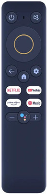 NixGlobal REAL-ME With Voice Control Function Remote Compatible with REAME FIRE STICK REALME FIRE TV 4K ANDROID LED LCD TV Remote Controller(Black)