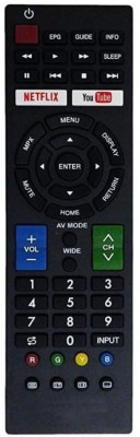 mumax Remote with Netflix YouTube Function (No Voice), Compatible for Sharp Smart TV Sharp, SHARP, Sharp Remote Controller(Black)