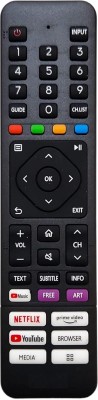 TIZOQ Remote for Onida Hisense VU Ultra LED Smart TV Supp Model 55UIV-S 43UIV-R 43FIV Non Voice Supported Smart TV (55UIV-S 43UIV-R 43FIV) Onida Ultra LED Smart TV, Hisense Ultra LED Smart TV, VU Ultra LED Smart TV Remote Controller(Black)