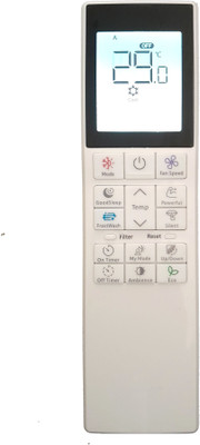 LipiWorld 272 AC Remote Control With Display Light Backlight Compatible For  Hitachi AC Remote Controller(Grey)