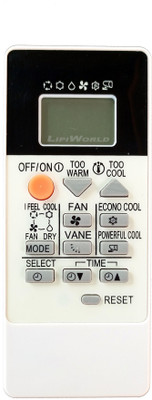 LipiWorld 122A AC Remote Control Compatible for  Mitsubishi AC Remote Controller(Grey/White)