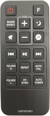 BhalTech AKB74815321 Sound Bar System Remote Control Compatible For  LG Soundbar Remote Controller(Black)