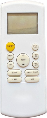 MechFox AC Remote Control Compatible Split/Window Air Conditioner | Model No. AC-184 | Onida Shortcu/Panasonic Remote Controller(White)