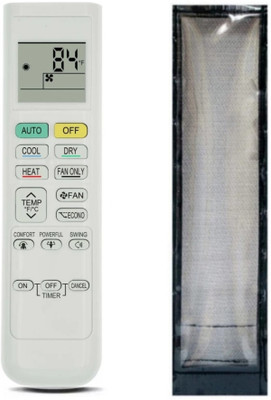 Ethex C-35 Re-214 Remote With cover (Remote+Cover) Ac Remote compatible for Daikin Ac Remote Controller(White)
