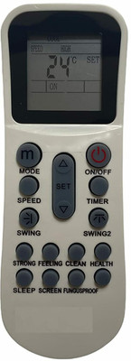 LUNAGARIYA AC Remote No.125 , Compatible with  AC Remote Control AUX Remote Controller(White)