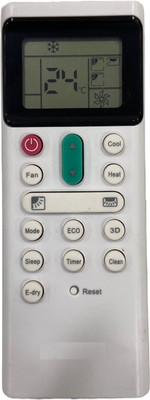 SHIELDGUARD AC Remote Control 639 Compatible for Hitachi AC Remote Controller(White)