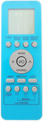 LipiWorld GZ09-BE00-006 AC Remote Compatible for AC VE-111 Onida AC Remote Controller(Blue)