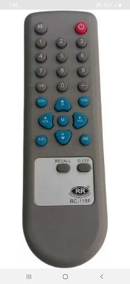 Akshita RC-0115F TV Compatible For CRT TV Remote Control BPL Remote Controller(Grey)