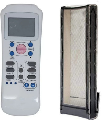 Ethex C-6 Re-82 Remote With cover (Remote+Cover) Ac Remote compatible for Carrier Ac Remote Controller(White) Ethex C-6 Re-82 Remote With cover (Remote+Cover) Ac Remote compatible for Carrier Ac Remote Controller(White)