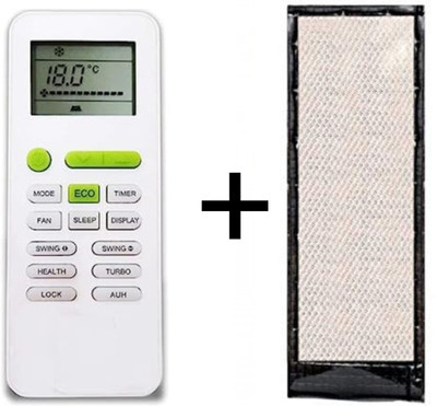 LUNAGARIYA 145A(Combo ) Remote Control with Cover Compatible with  AC 145A AC REMOTE LLOYD Remote Controller(Black)