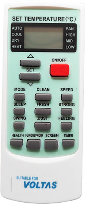 Harsh Enterprises Compatible for Voltas Split/window ac remote control Big Red button model AC-45 Original Air Conditioner split / window Harsh Enterprises Remote Controller(White)