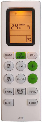 Akshita AC-0185 Compatible For Split AC Remote Control With Display Light BLUESTAR AC Remote Controller(White)
