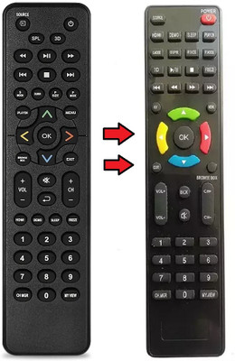 HDF Replacement Remote Control for Onida TV (RC3254506/01 3139 238 29111) Onida TV Remote Controller(Black)