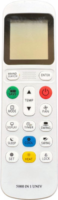 MechFox AC Remote Control Compatible Split/Window Air Conditioner | Model No. AC-309 | 5000-In-1 Remote Controller(White)