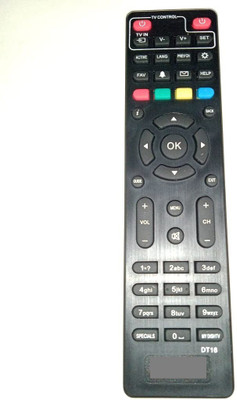 Akshita DT16 DTH Compatible For HD New Set Top Box Remote Control DISH TV Remote Controller(Black)