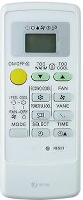 Tech Vibes Mitsubishi AC -122 AC Remote Compatible with Mitsubishi Air Conditioner Remote Control [122] Mitsubishi AC Remote Controller(White)
