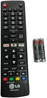Fgkitoflex xmrm-56 Remote Compatible for LED LCD Smart TV LG Remote Controller (Black) L-g Remote Controller(Black)
