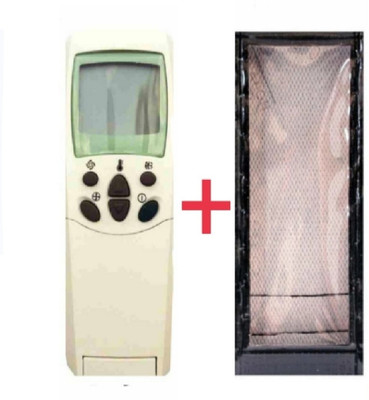 Paril (Remote+Cover) Ac Remote compatible for LG Ac Re-9 Replacement for Lg / Carrier Ac Remote (Exactly Same Remote Will Only Work) Remote Controller(Black)
