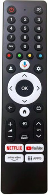 Tke  Smart Google Tv Remote Control Onida Remote Controller(Black)