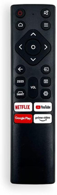 TIZOQ Replacement Remote Control Compatible for Nokia FHD UHD OLED 4K Smart Android TV Non Voice Supported | with Netflix, Youtube, Google Play & Prime Video Nokia FHD UHD OLED 4K Smart Android TV Remote Controller(Black)