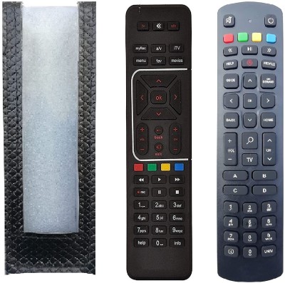 BhalTech AIRTEL PIX PU Leather Remote Case Cover Perfect Fitting Fully Protective Only Remote Cover Pls Check Your Remote Dimensions Compatible for Jio Setup Box Remote Controller(Black)
