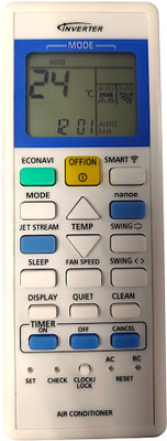Ehop AC-157F Compatible remote control for  smart inverter AC panasonic Remote Controller(White)