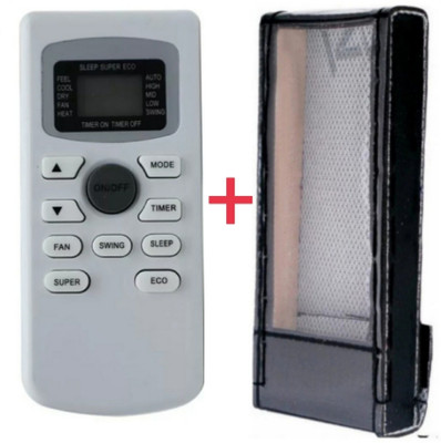 Ethex Remote+Cover) Ac Remote compatible for Vestar Ac With PU Leather Protective Cover( EXACTLY SAME REMOTE WILL ONLY WORK) Remote Controller(Black)