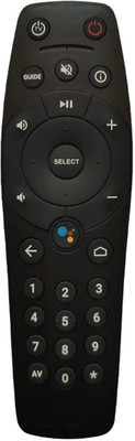 Rohit Electronics Remote Compatible With Tata Play  Binge Plus Without Voice Tata Sky Remote Controller(Black)