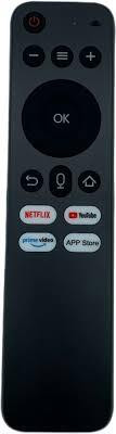 Kritex Remote Compatible for China Voice LED TV Remote Controller(Black)
