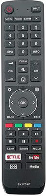 ANM REMOTE COMPATIBLE FOR VU LCD LED HD TV - EN3C39V VU ( EXACT SAME MODEL ONLY ), VERIFICATION ON 9408256237 Remote Controller(Black)