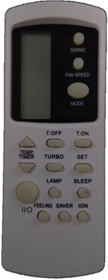 LipiWorld 31 AC Remote Compatible For Turbo  VOLTAS AC Remote Controller(White)