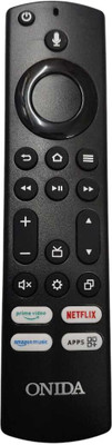 Tke UNIVERSAL Onida Fire tv VOICE remote UNIVERSAL Remote Controller(Black)