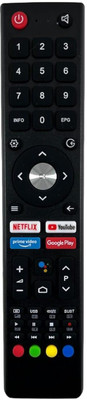 Kritex Compatible for BPL tv Remote Google Play Remote Controller(Black)