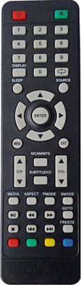 LipiWorld Led Lcd Tv Remote Control Compatible For  Vise Tv Remote Controller(Black)