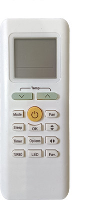 LipiWorld 205A AC Remote Control (Old Remote Exactly Same Remote Will Only Work) Compatible For Midea AC Remote Controller(Grey)