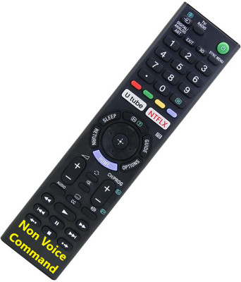 MIFKRT Compatible For Sony Bravia TV Remote Control RM-L1370 Non Voice Command Sony Bravia TV, RM-L1370 NON VOICE & NON GOOGLE ASSISTANT Remote Controller(Black)