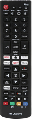 Ehop RM-L1726 V2 Compatible Remote Control for  Smart TV AKB75095307 LG Remote Controller(Black)